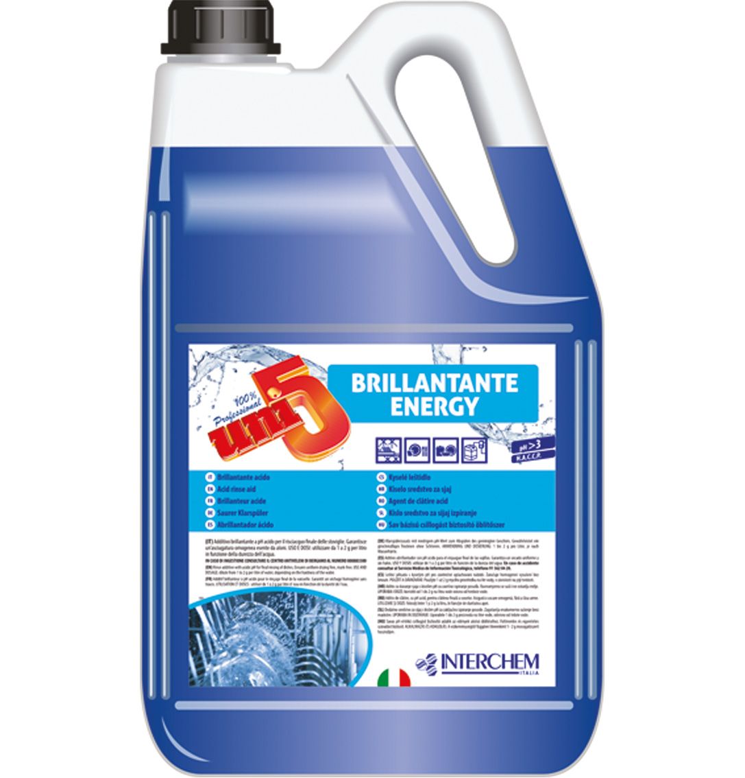 UNI5 BRILLANTANTE ENERGY - stoviglie lavaggio meccanico